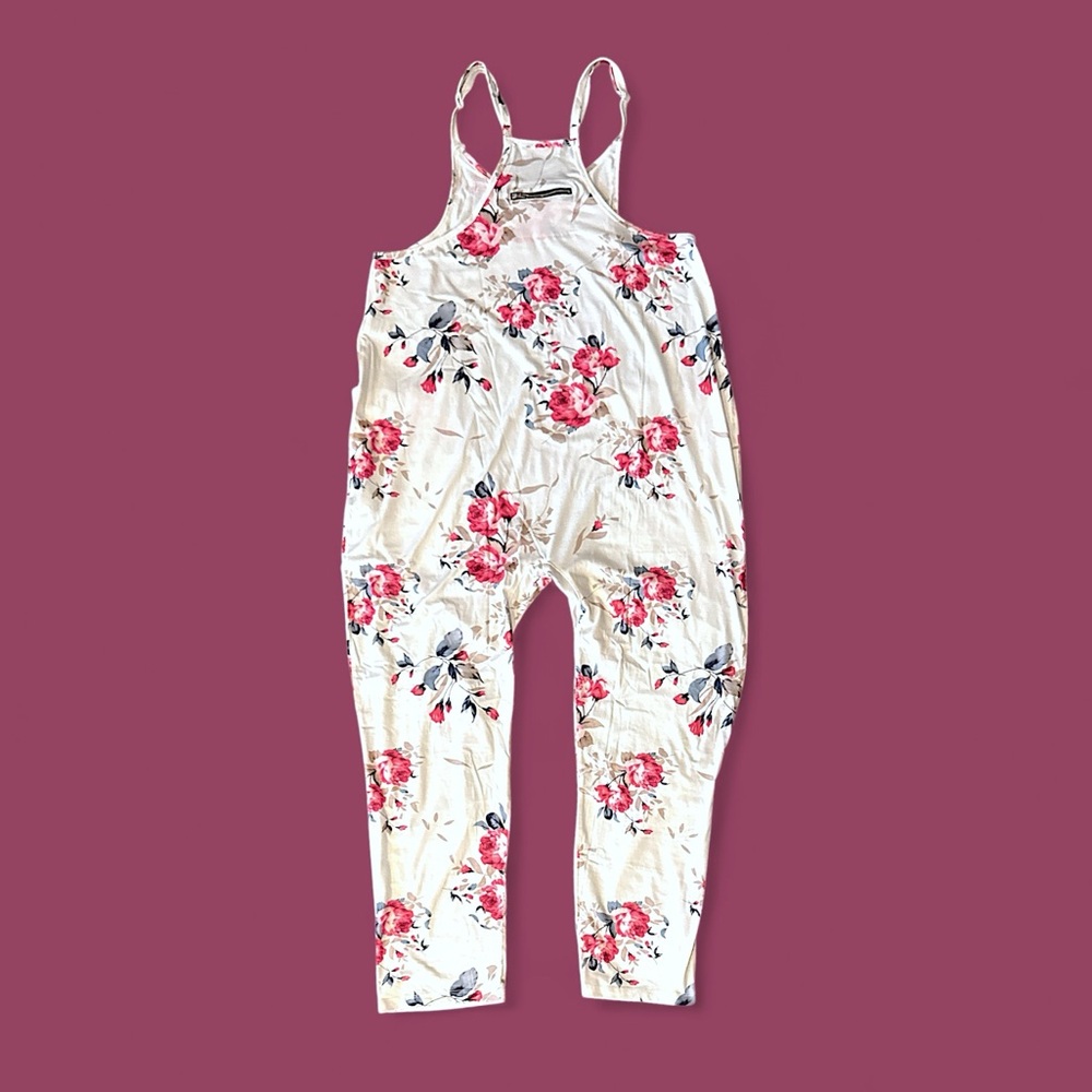 Casual V-Neck Sleeveless Harem Overall Jumpsuit - Picture 11 of 16